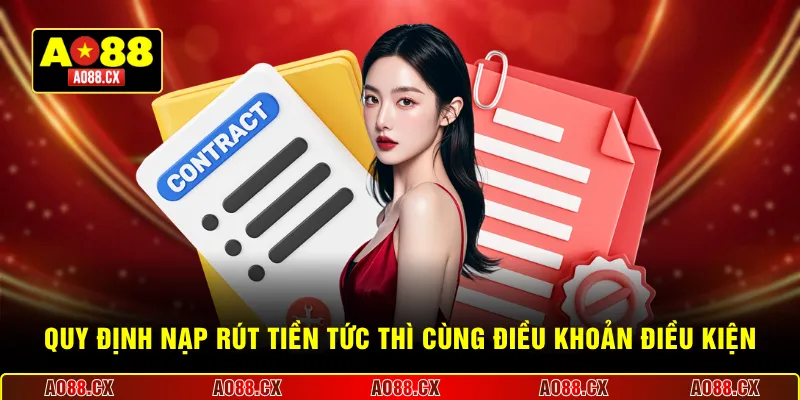  Quy định nạp rút tiền tức thì cùng điều khoản điều kiện